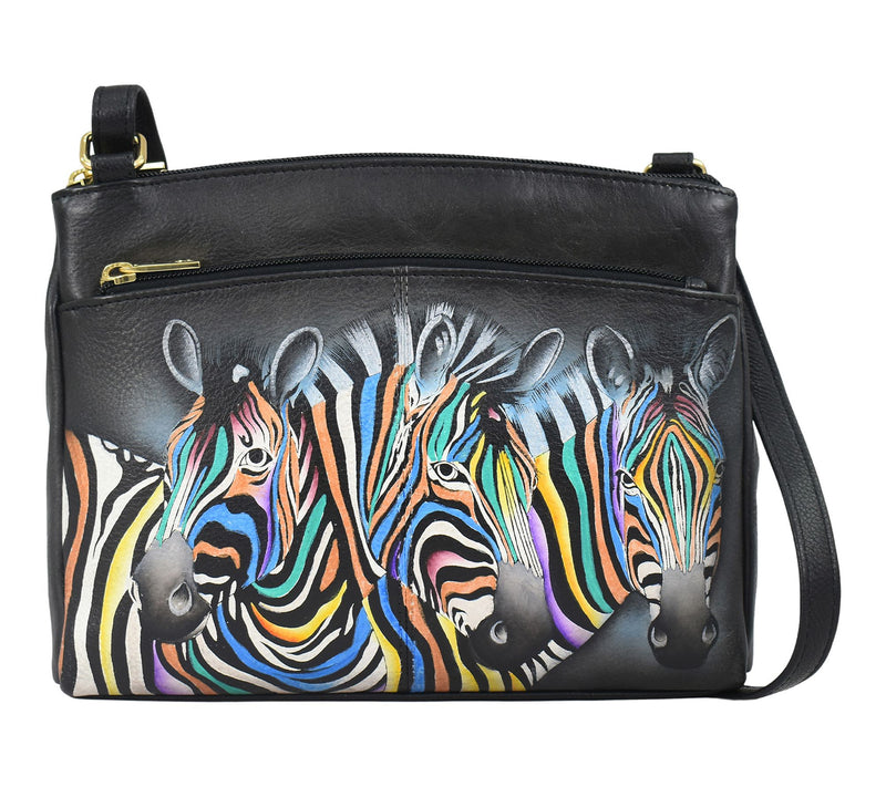 Anuschka Painted Leather Crossbody Organizer — View 8