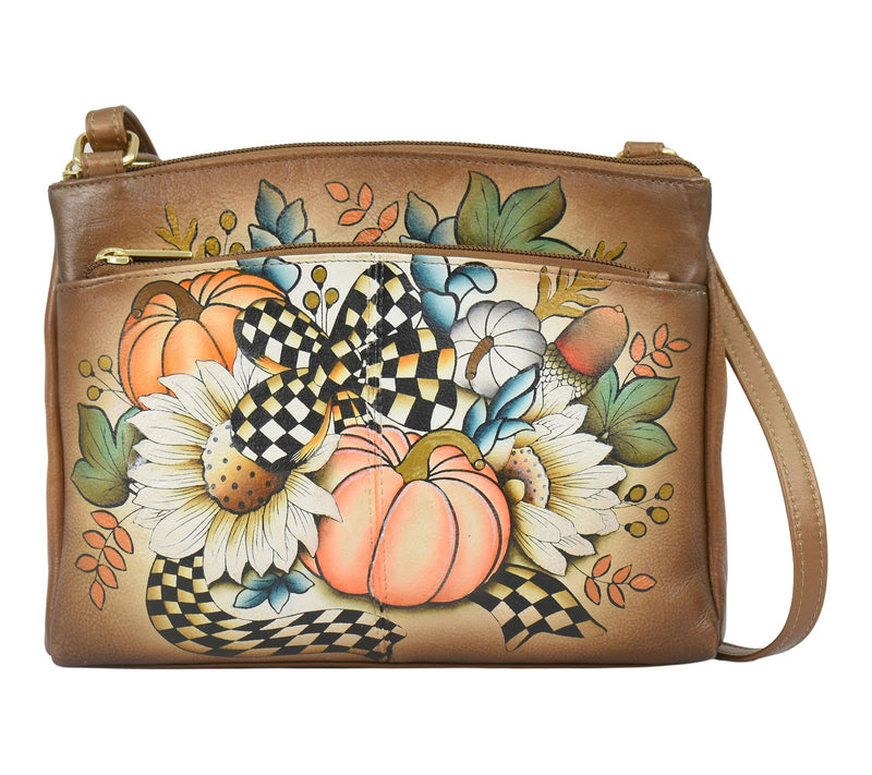 Anuschka Painted Leather Crossbody Organizer — View 10