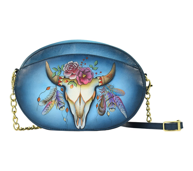 Anuschka Painted Leather CrossbodyBag — View 10