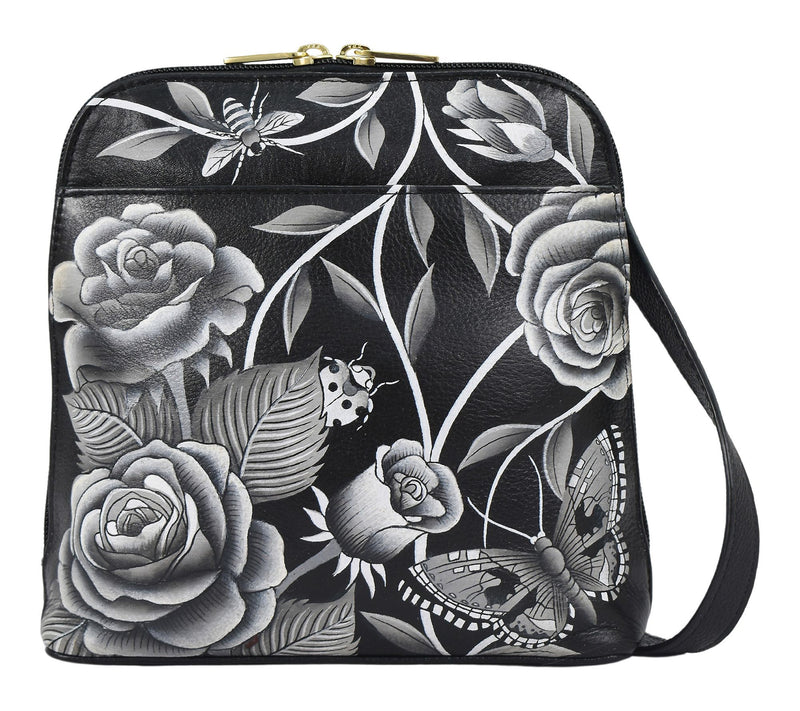 Anuschka Painte d Leather Small Zip Around Cro ssbody — View 9