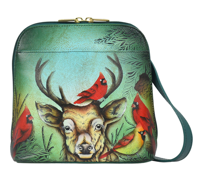 Anuschka Painte d Leather Small Zip Around Cro ssbody — View 11