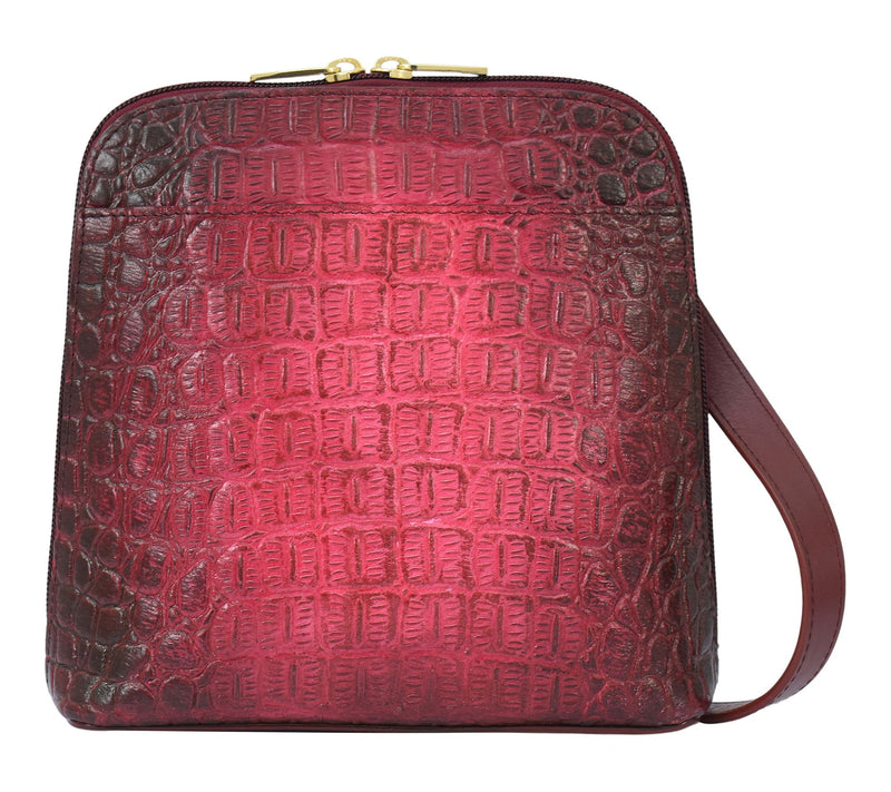 Anuschka Painte d Leather Small Zip Around Cro ssbody — Main view