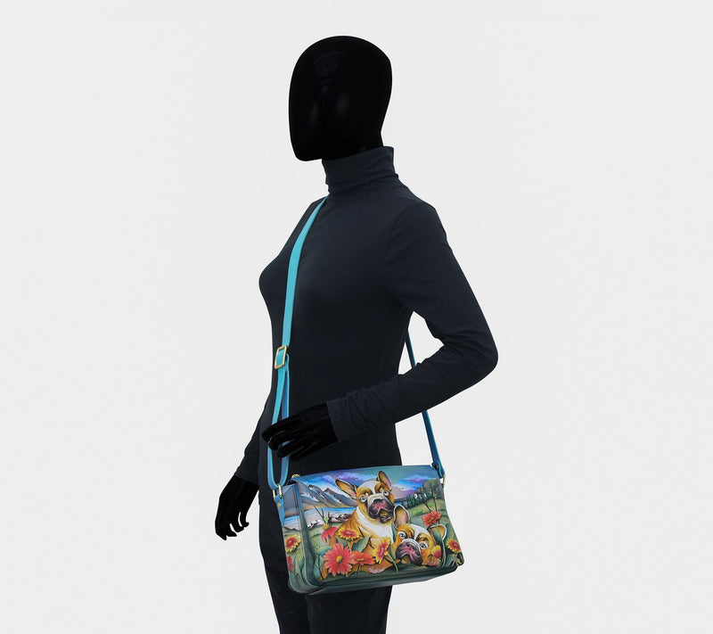 Anuschka Painte d Leather Organ izer Crossbody — View 4