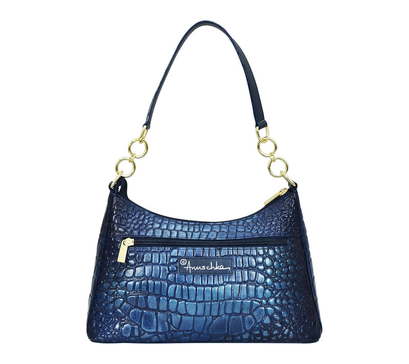 Anuschka Painted Leather Zip-Top Shoulder Hobo — View 2