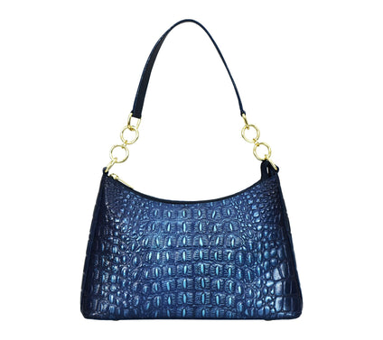 Anuschka Painted Leather Zip-Top Shoulder Hobo