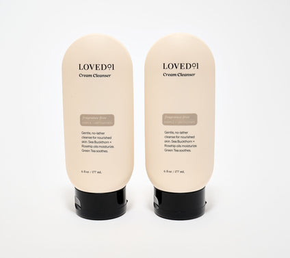 Loved01 Cream Cleanser Face & Body Duo