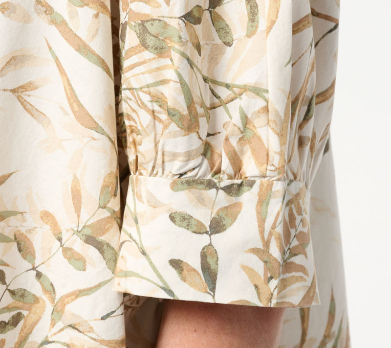 Martha Stewart Signature Oversized Button Front Shirt — View 12