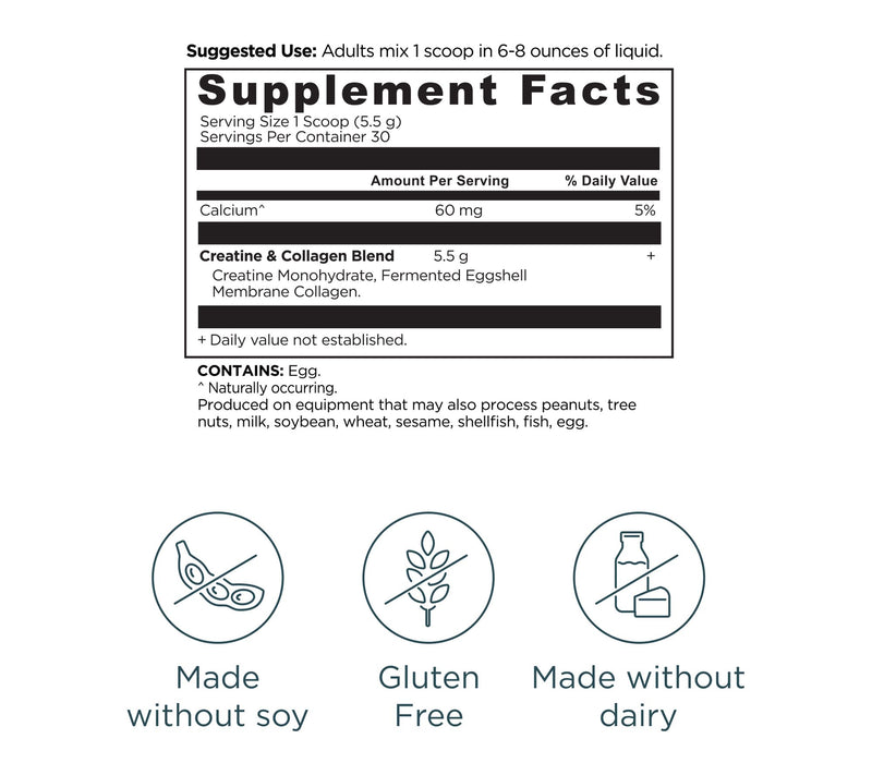 Ancient Nutrition 5.5g Creatine & Collagen Blend 30 Servings — View 2