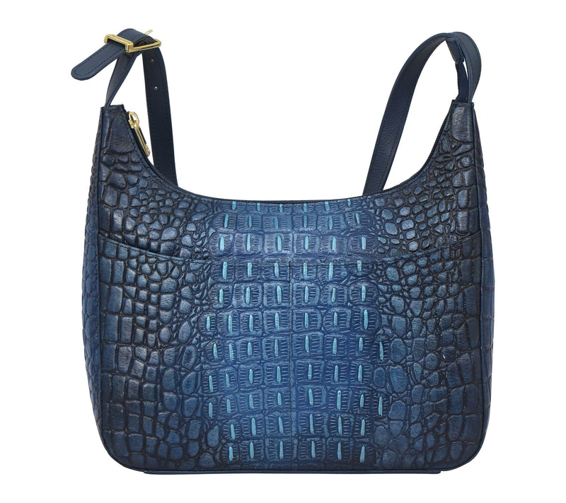 Anuschka Painte d Leather Mediu m Shoulder Hobo — View 7