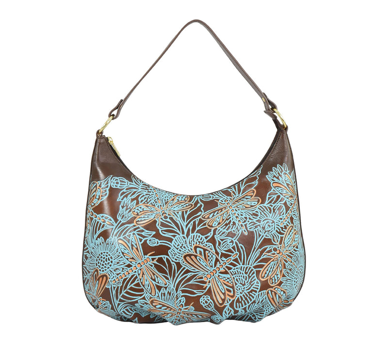 Anuschka Painte d Leather Ruche d Hobo — View 14