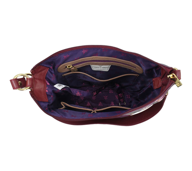 Anuschka Painte d Leather Large Shoulder Hobo — View 3