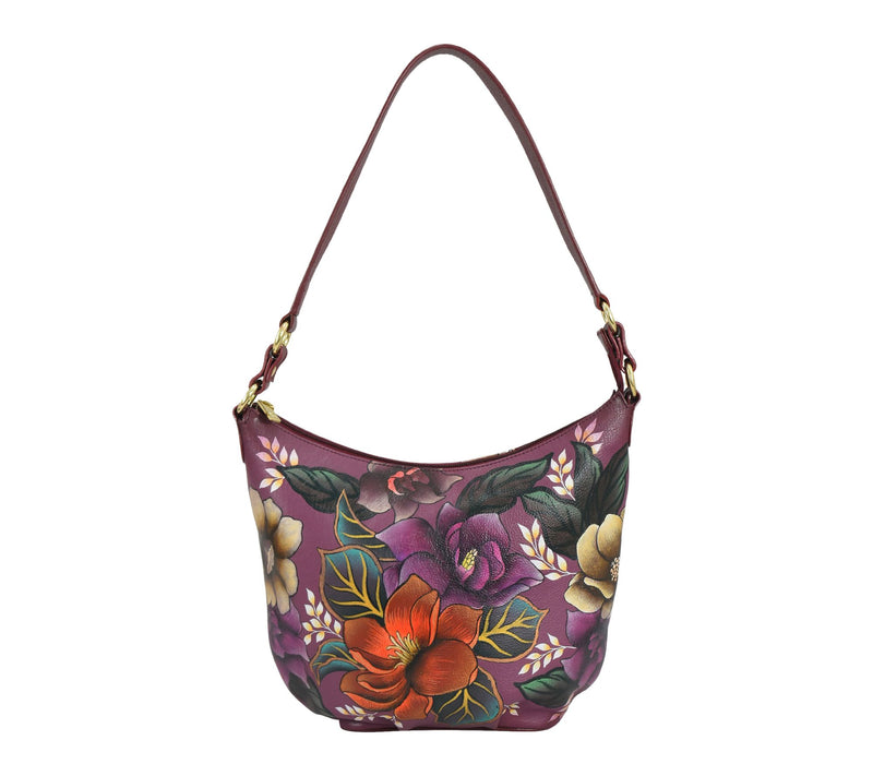 Anuschka Painte d Leather Large Shoulder Hobo — View 10