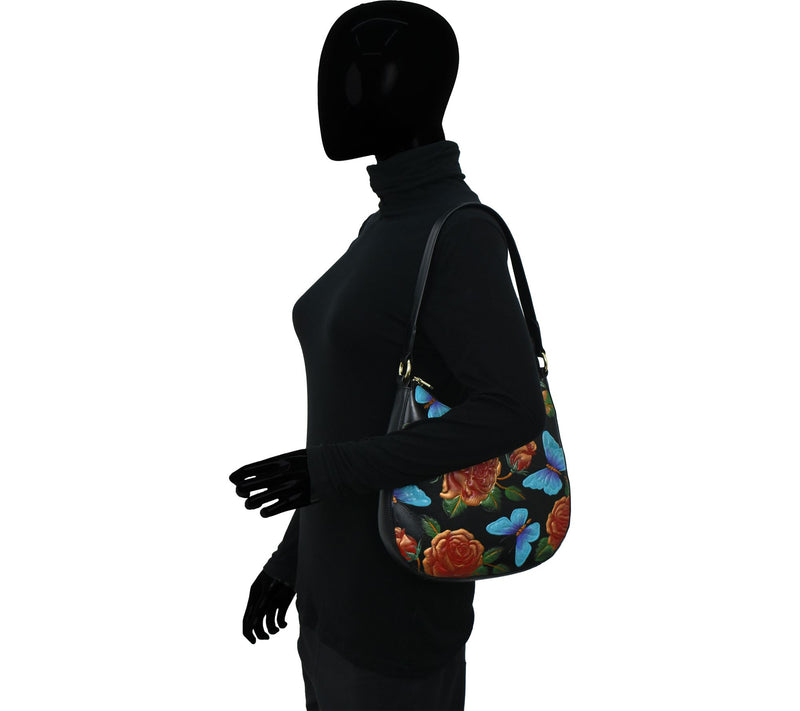 Anuschka Painted Leather Large Hobo — View 4