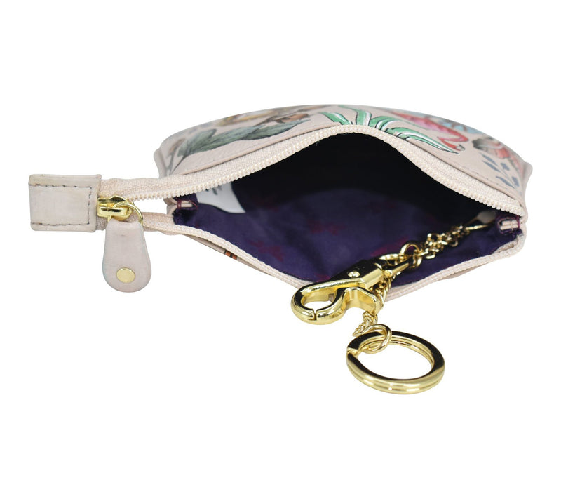 Anushcka Painted Leather Medium Zip Pouch — View 3