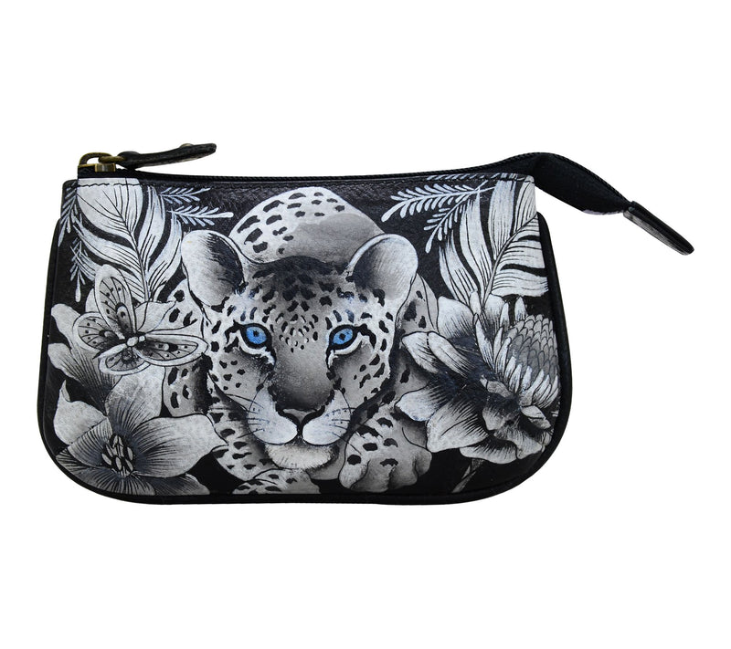 Anushcka Painted Leather Medium Zip Pouch — View 34