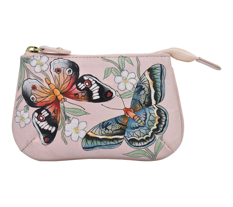 Anushcka Painted Leather Medium Zip Pouch — View 35