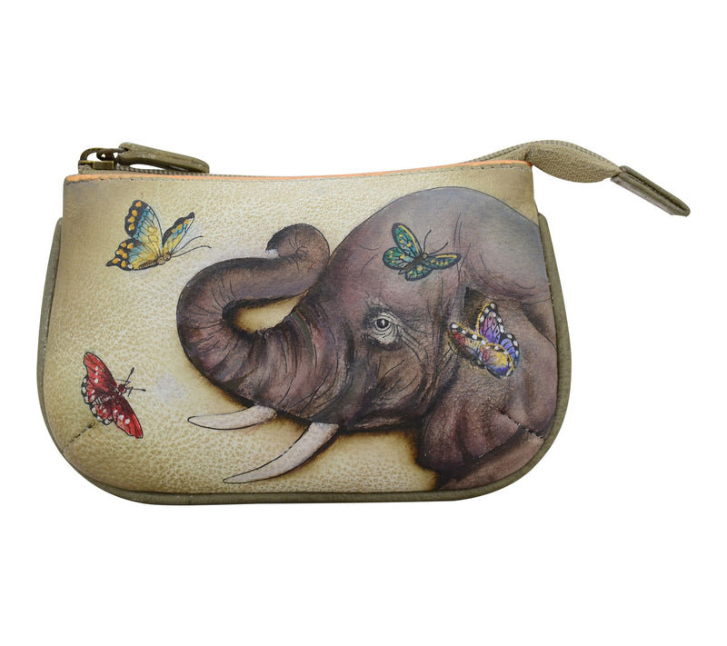 Anushcka Painted Leather Medium Zip Pouch — View 39