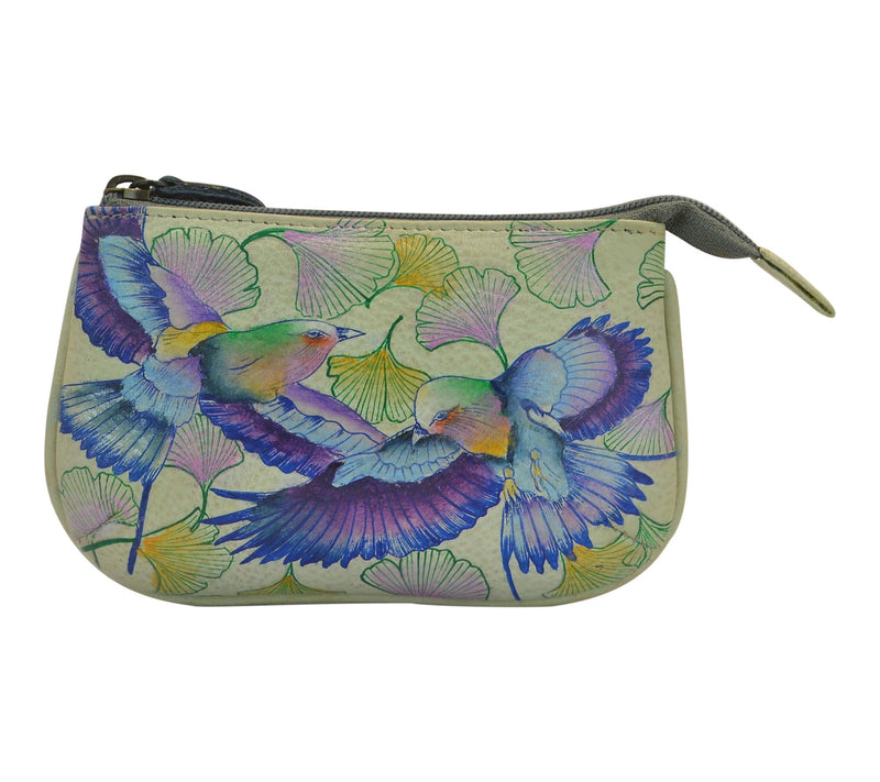 Anushcka Painted Leather Medium Zip Pouch — View 40