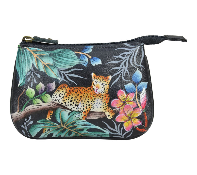 Anushcka Painted Leather Medium Zip Pouch — View 41