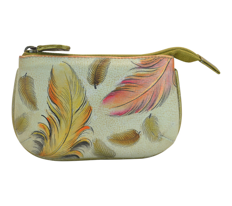 Anushcka Painted Leather Medium Zip Pouch — View 49