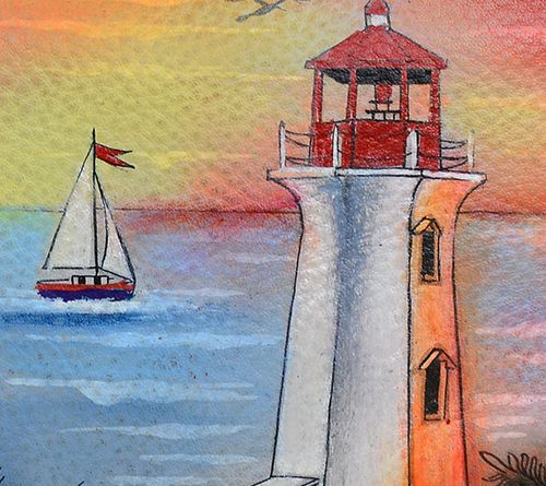 Anushcka Painted Leather Medium Zip Pouch — View 23