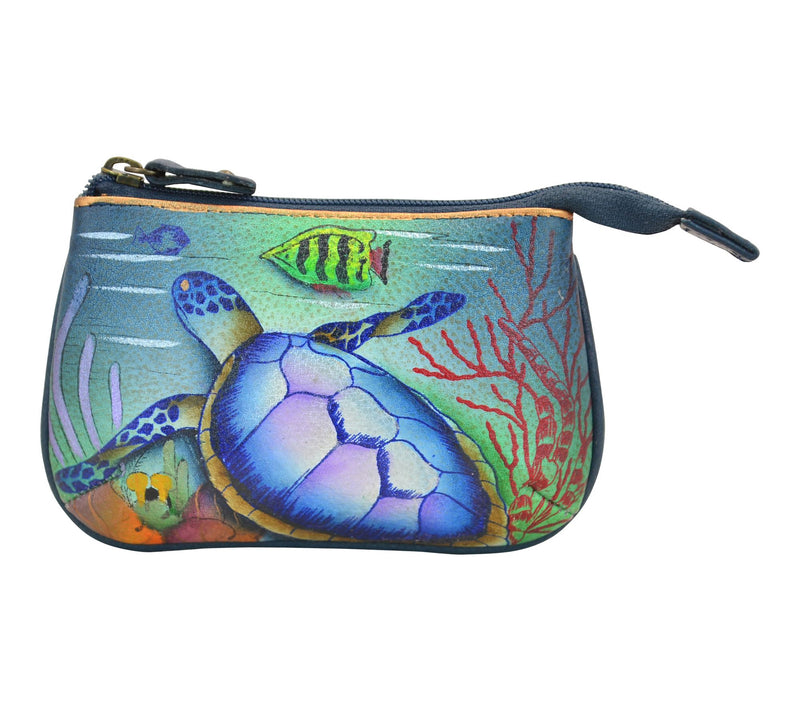 Anushcka Painted Leather Medium Zip Pouch — View 52