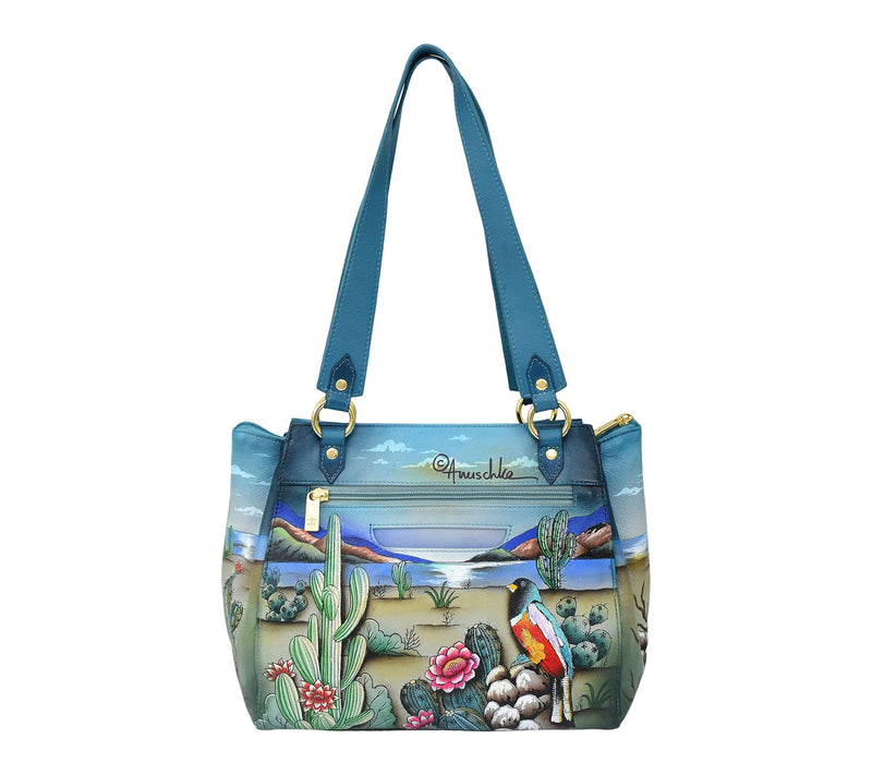 Anuschka Painted Leather Medium Tote Bag — View 2