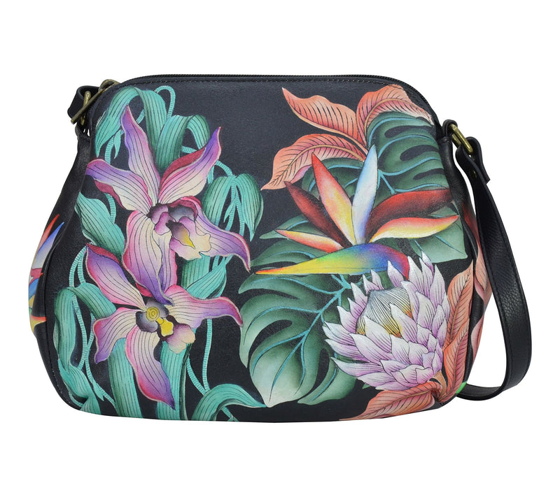 Anuschka Painted Leather Multi- Compartment Medium Bag — View 8