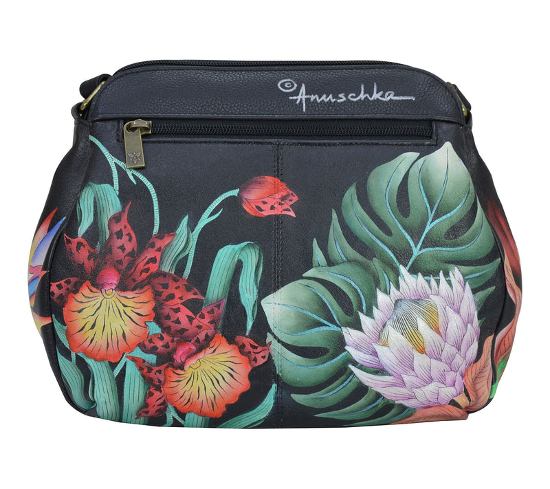 Anuschka Painted Leather Multi- Compartment Medium Bag — View 2