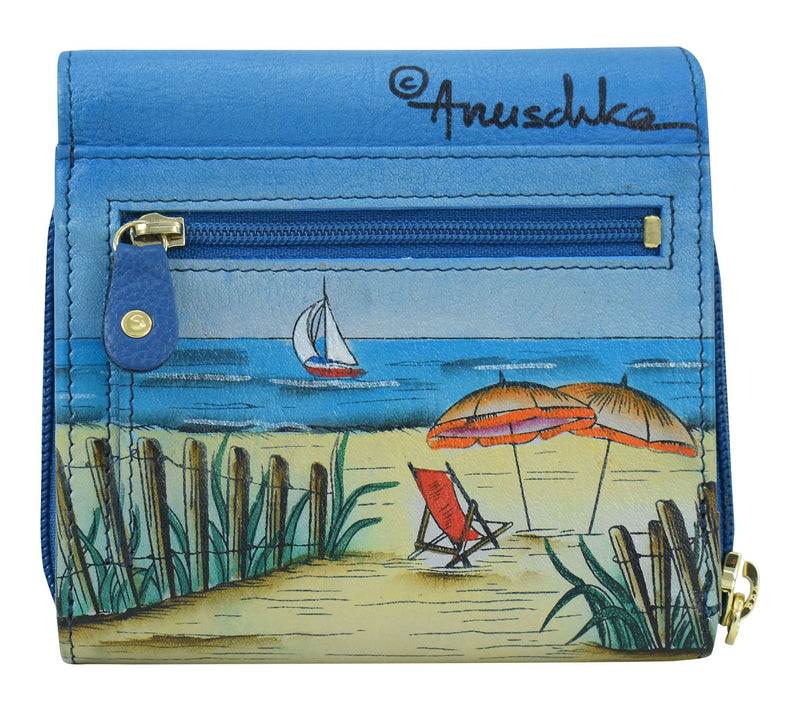 Anuschka Painted Leather Two-Fold Sling Organizer — View 2