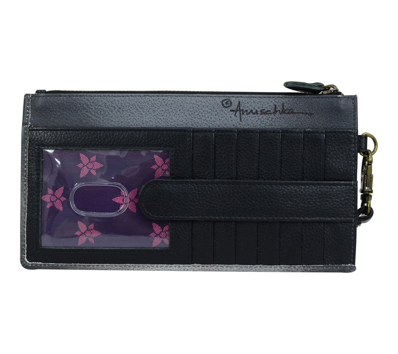 Anuschka Painted Leather Clutch OrganizerWristlet — View 2