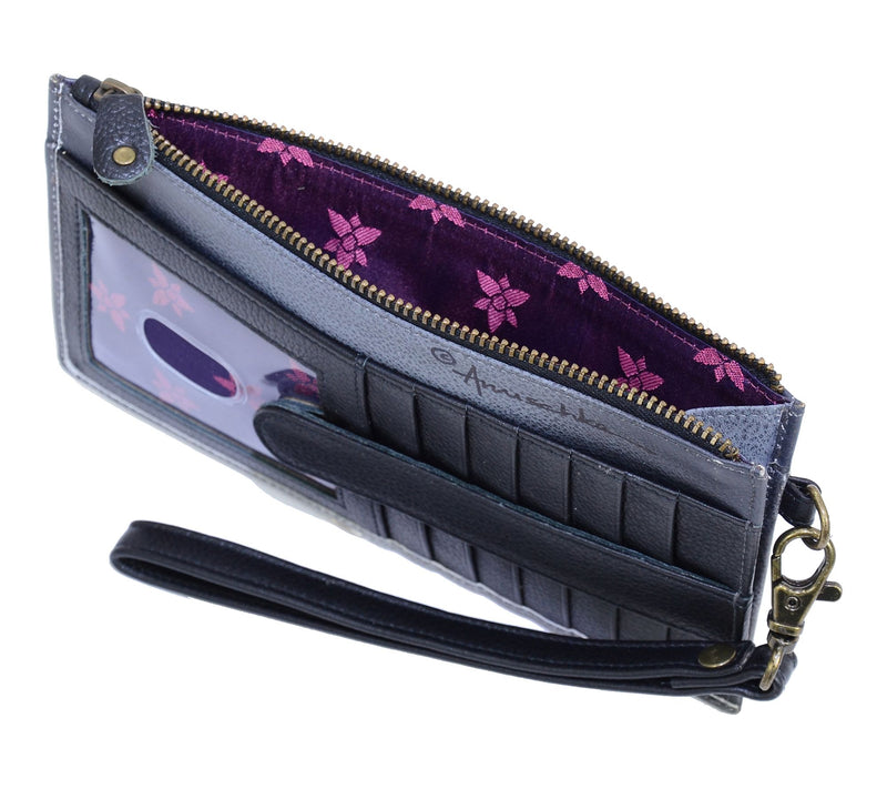 Anuschka Painted Leather Clutch OrganizerWristlet — View 3