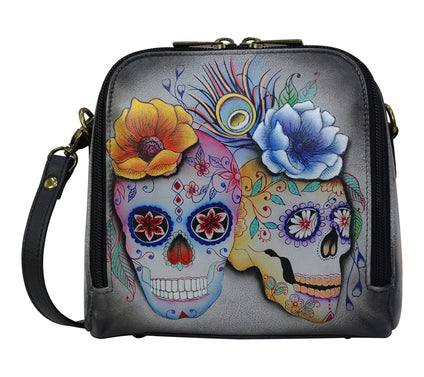 Anuschka Painted Leather Zip Around Travel Organizer