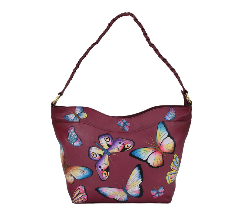 Anuschka Painted Leather Shopper Bag — View 9