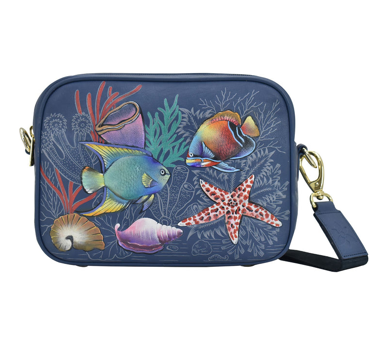 Anuschka Painted Leather Twin TopMessenger — View 11