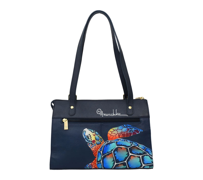 Anuschka Painte d Leather Large Shoulder Bag — View 2