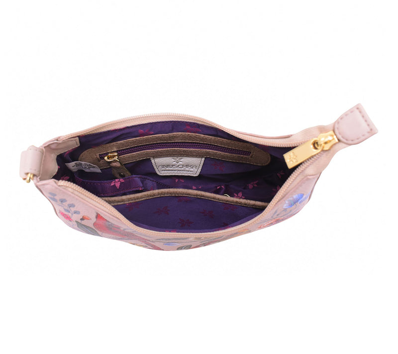 Anuschka Painted Leather Small Shoulder Bag — View 3