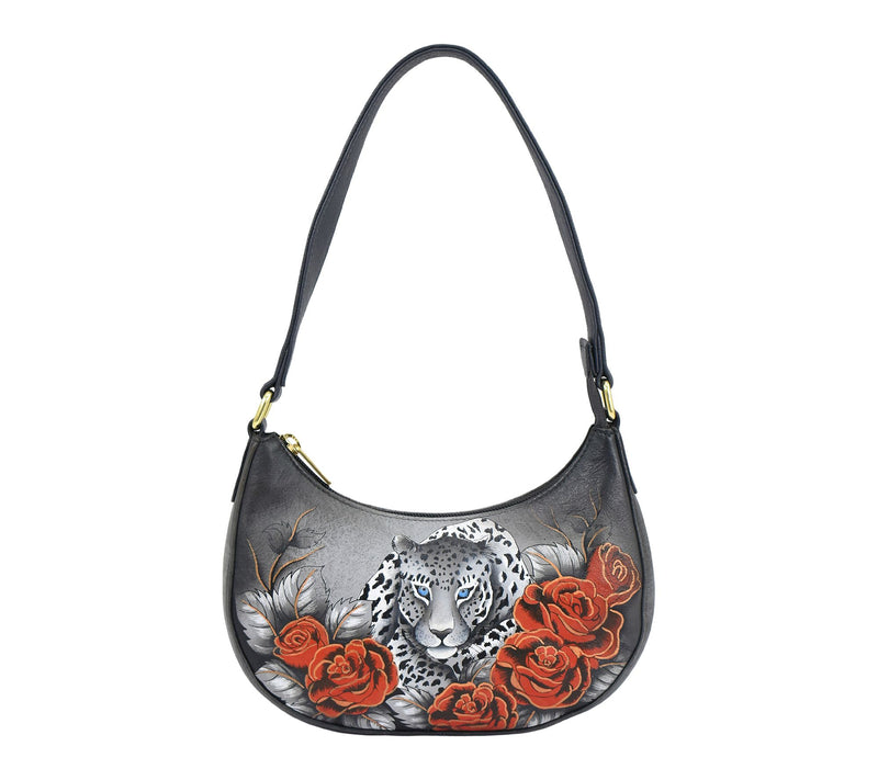 Anuschka Painted Leather Small Shoulder Bag — View 9
