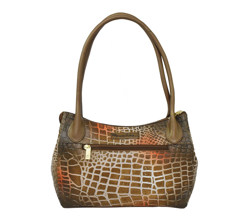 Anuschka Painted Leather Shoulder Bag — View 2