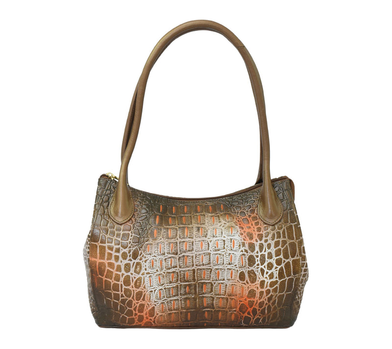 Anuschka Painted Leather Shoulder Bag — View 6