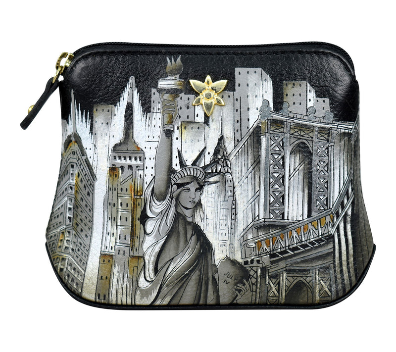 Anuschka Painted Leather Multi- Purpose Zip Pouch — View 8