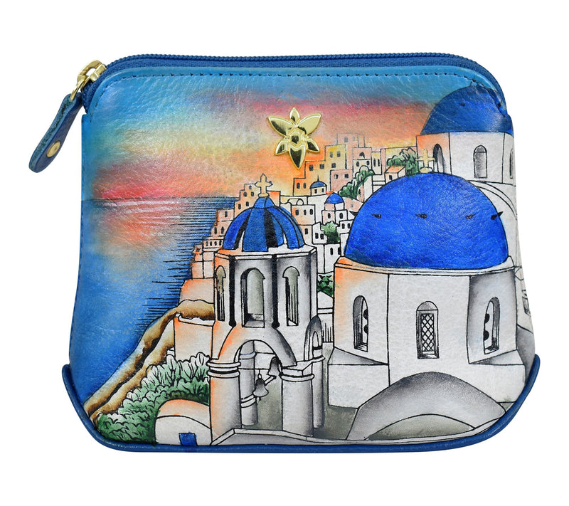 Anuschka Painted Leather Multi- Purpose Zip Pouch — View 9