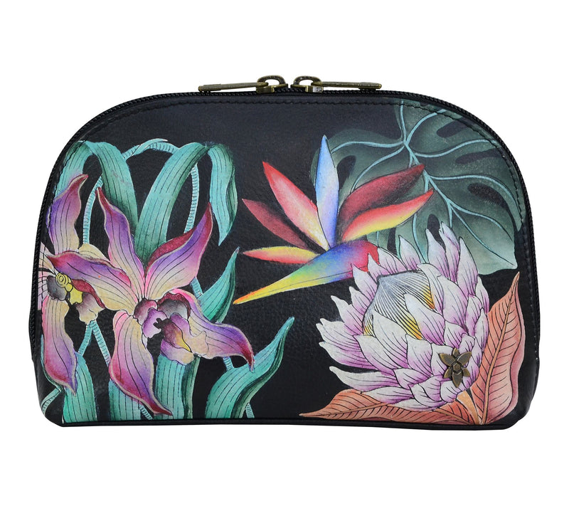 Anuschka Painte d Leather Large Cosmetic Pouch — View 7