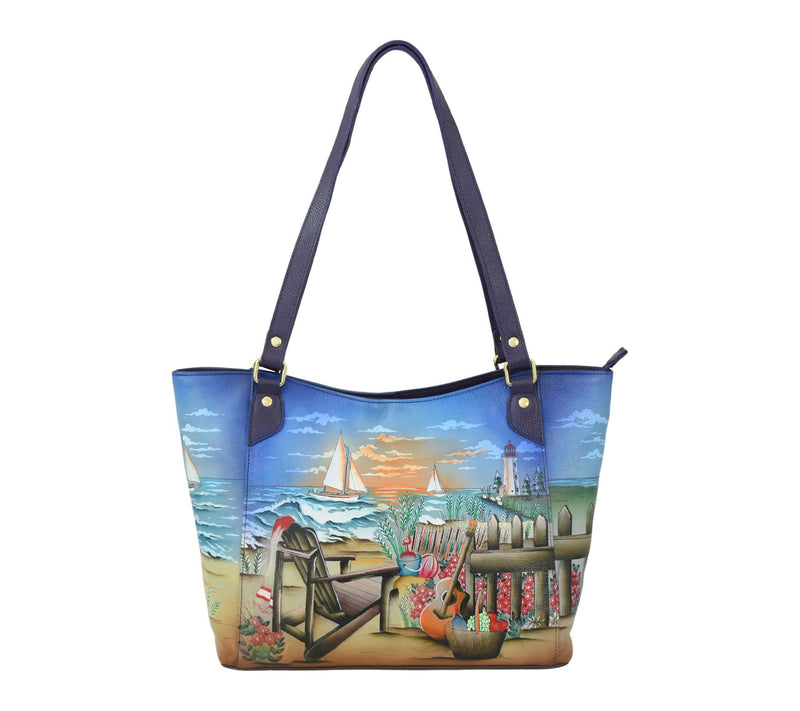 Anuschka Painted Leather Large Tote — View 7