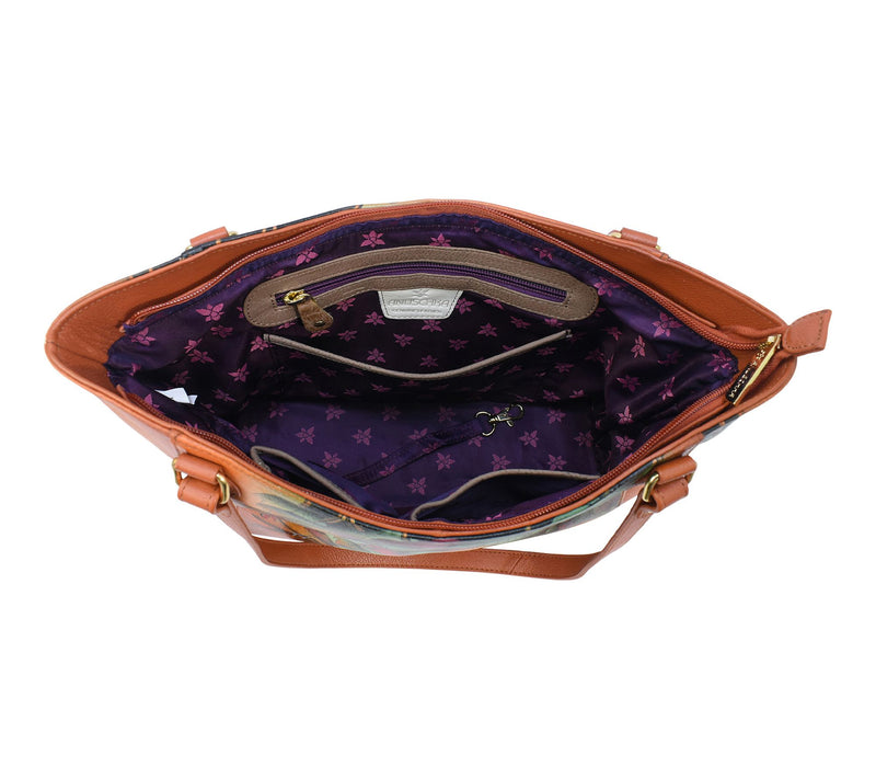 Anuschka Painted Leather Large Tote — View 3