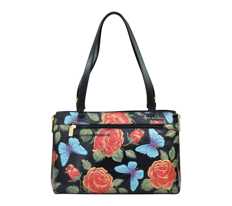 Anuschka Painted Leather Expandable Shopper Tote — View 2