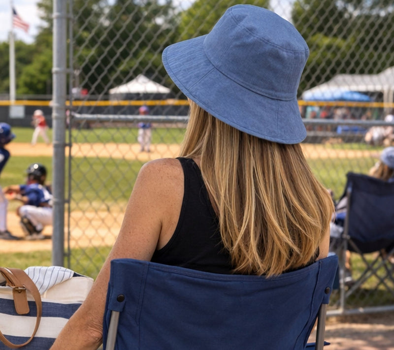 Sprigs Lightweight Denim Bucket Hat — View 4