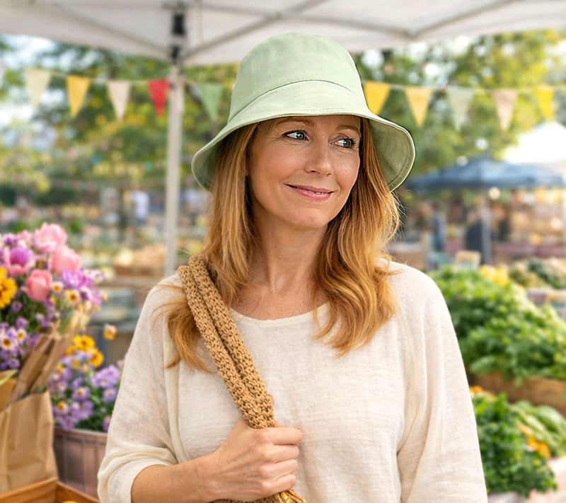 Sprigs Lightweight Denim Bucket Hat — View 5
