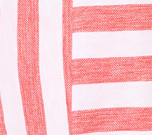 Denim & Co. Striped Linen Blend Round Neck Swing Tank Top — View 9