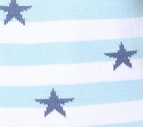 Denim & Co. Striped Americana Long Sleeve Sweater — View 10